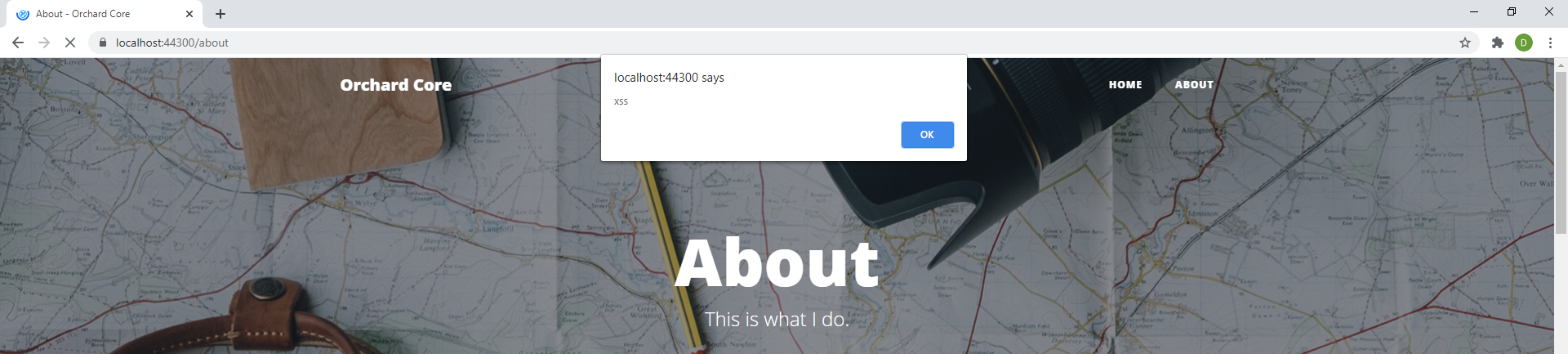 The xss alert when using the unsafeimage Shortcode
