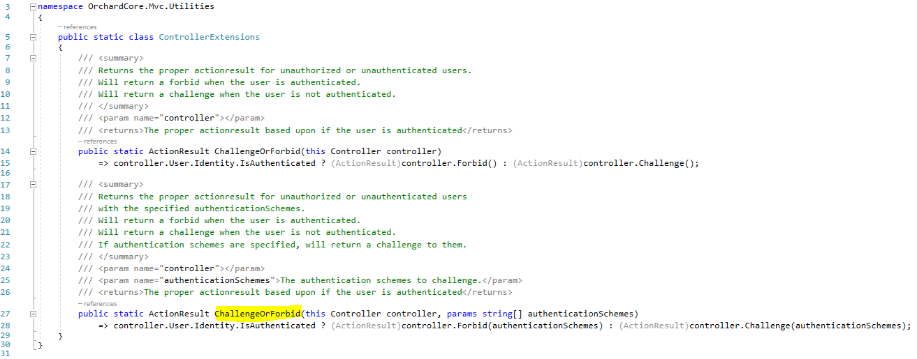A new override for the ChallengeOrForbid extension method