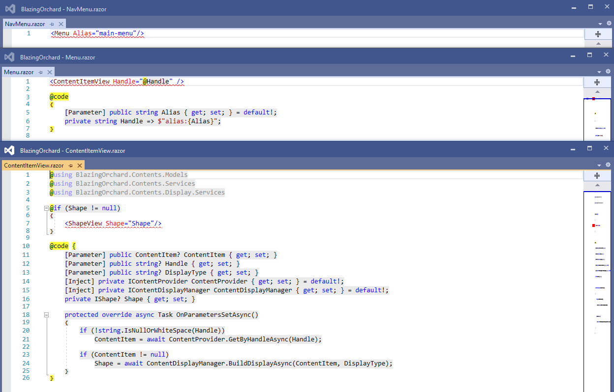 Rendering the main menu on the client-side
