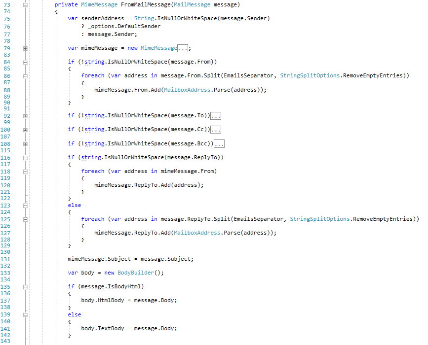 MailMessage improvements