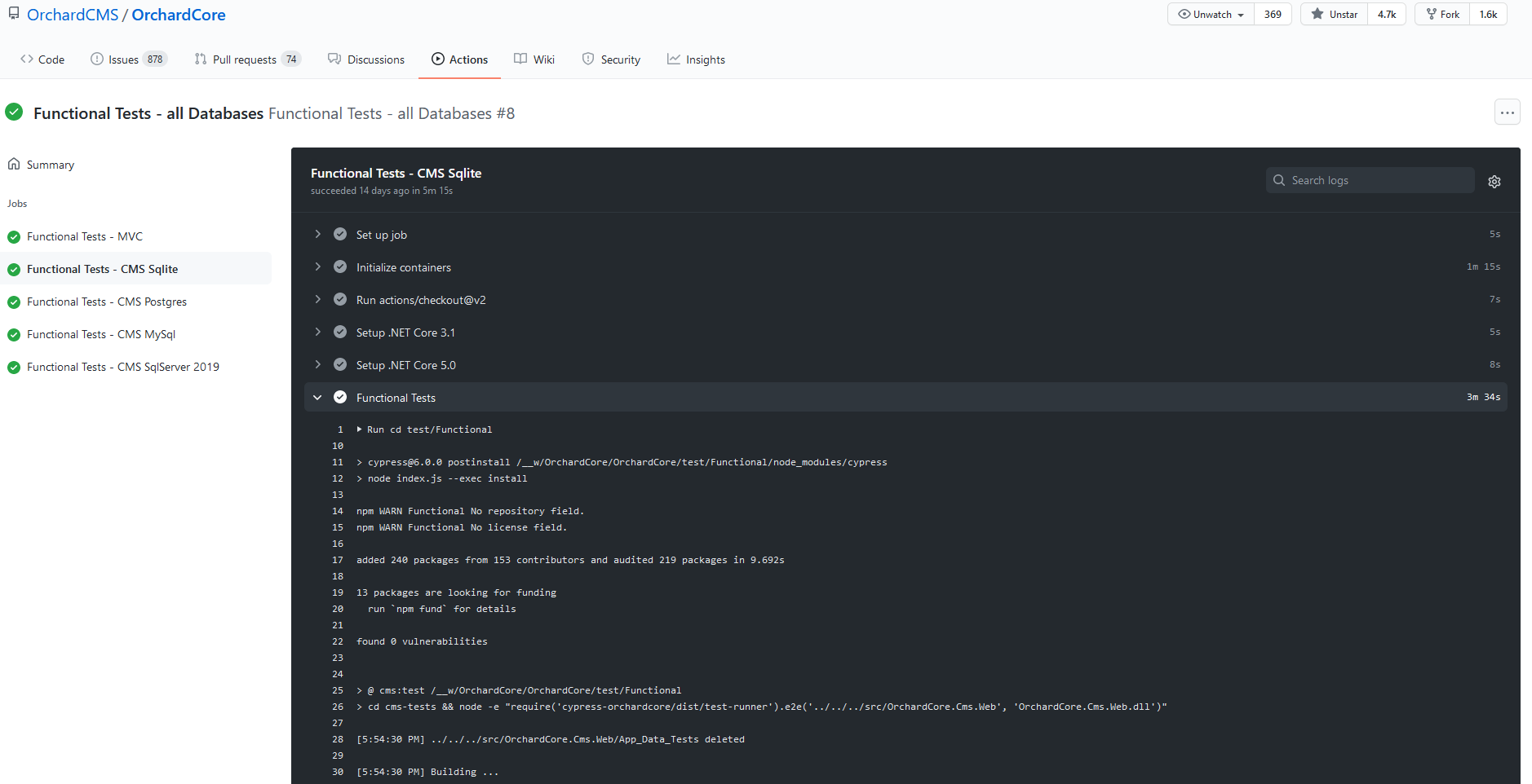 Jobs in GitHub Actions
