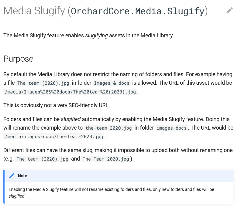 Media Slugify documentation