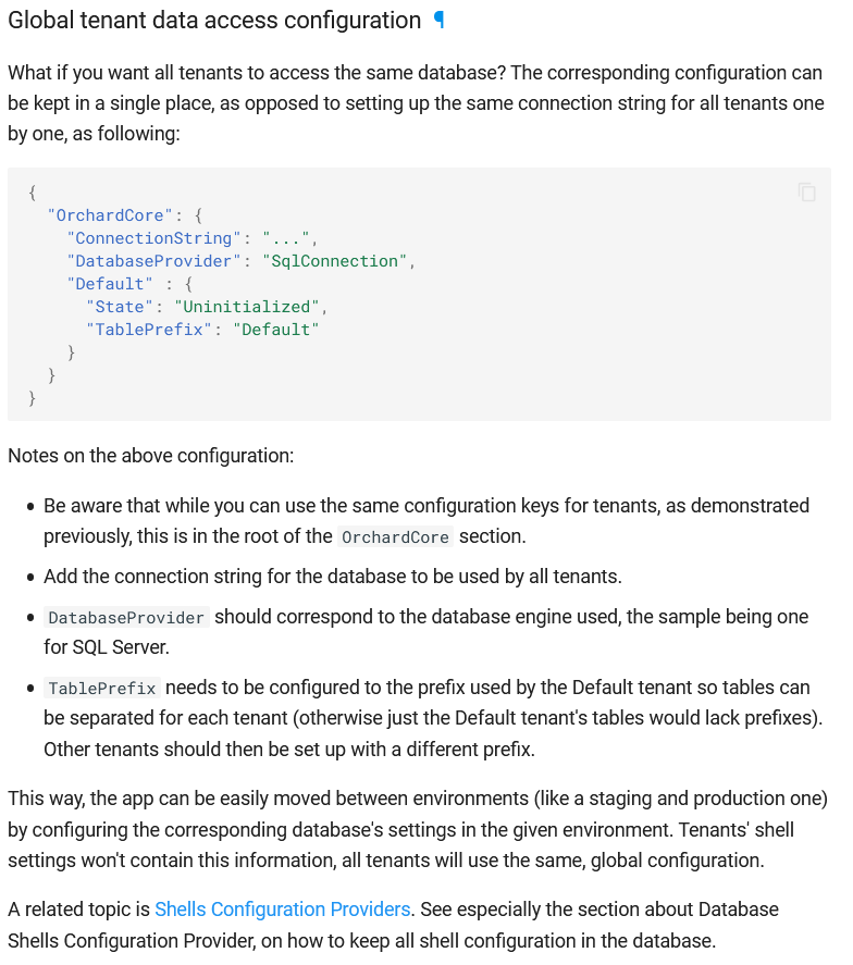 Global tenant data access configuration documentation