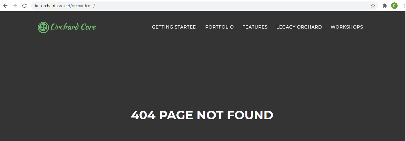 404 page with a trailing slash