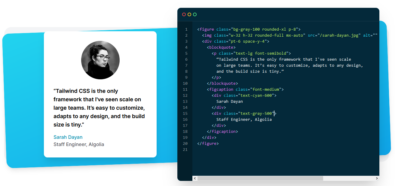 Tailwind CSS framework