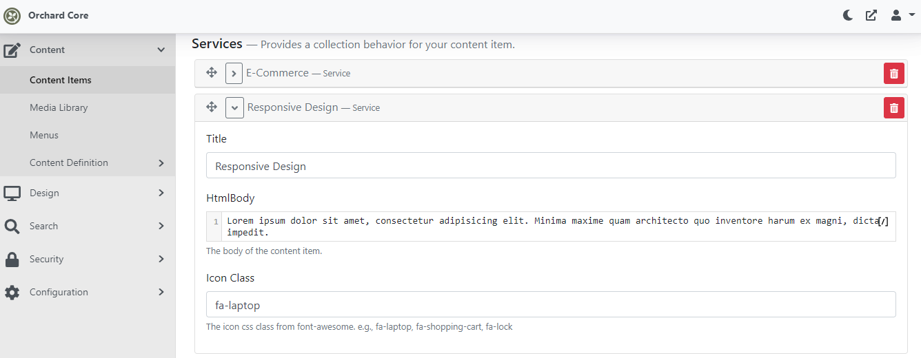 Consistent arrows in the collapsible sections