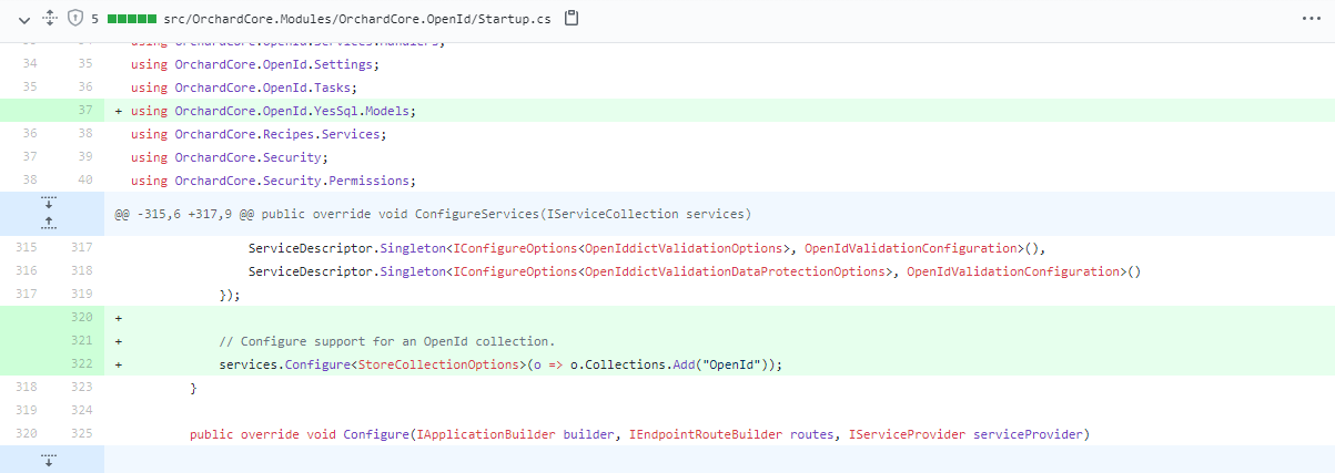 OpenID support collections