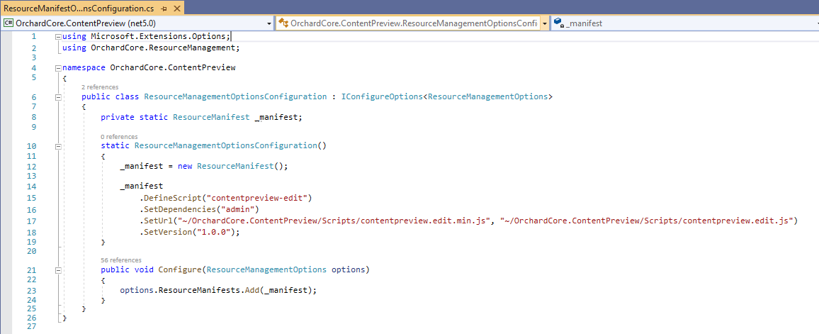 ResourceManifest breaking changes