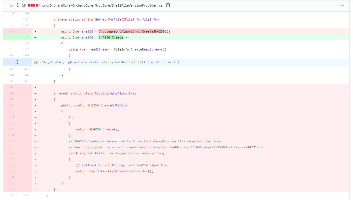 Using the SHA256.Create() method