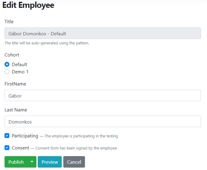 Adding a new employee