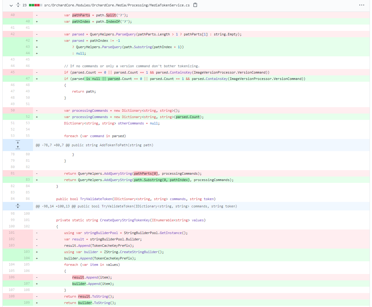 Optimize AddTokenPath