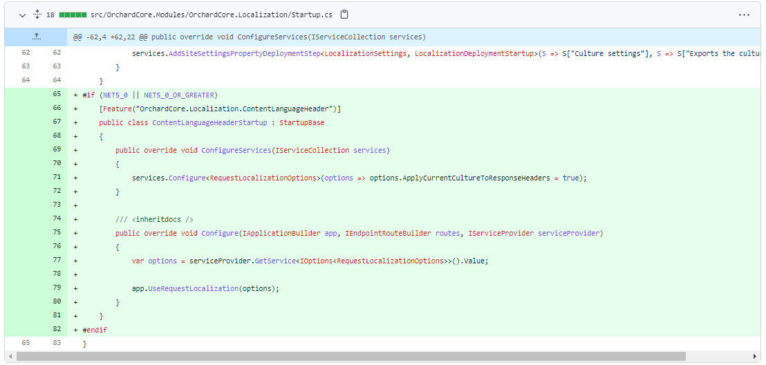 The ContentLanguageHeaderSetup class