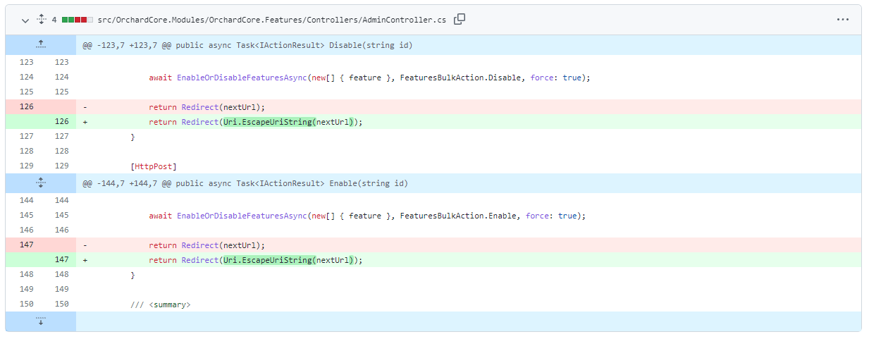 Encode redirect URLs