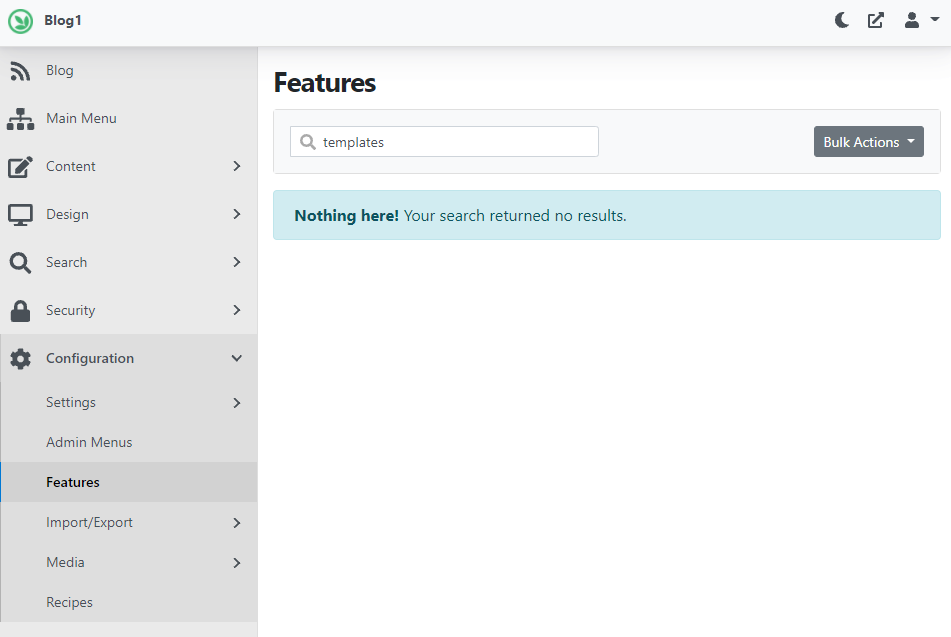 The excluded templates features
