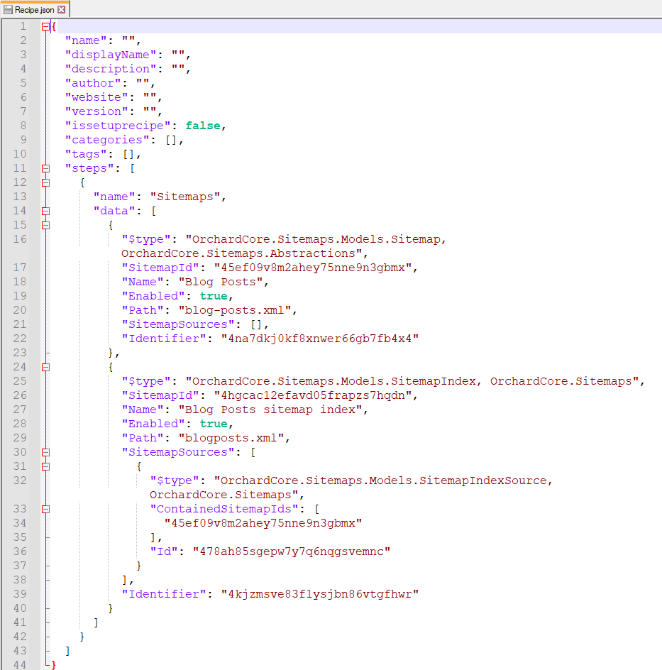 The executed sitemaps deployment step
