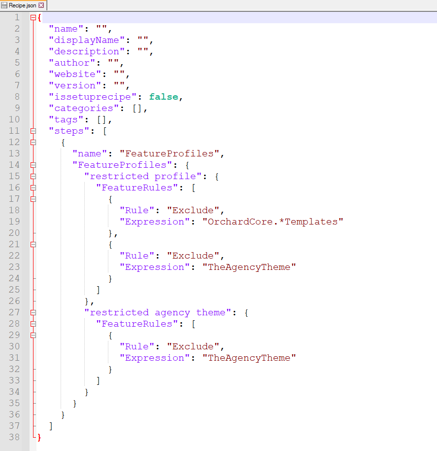 Executing the Feature Profiles deployment step