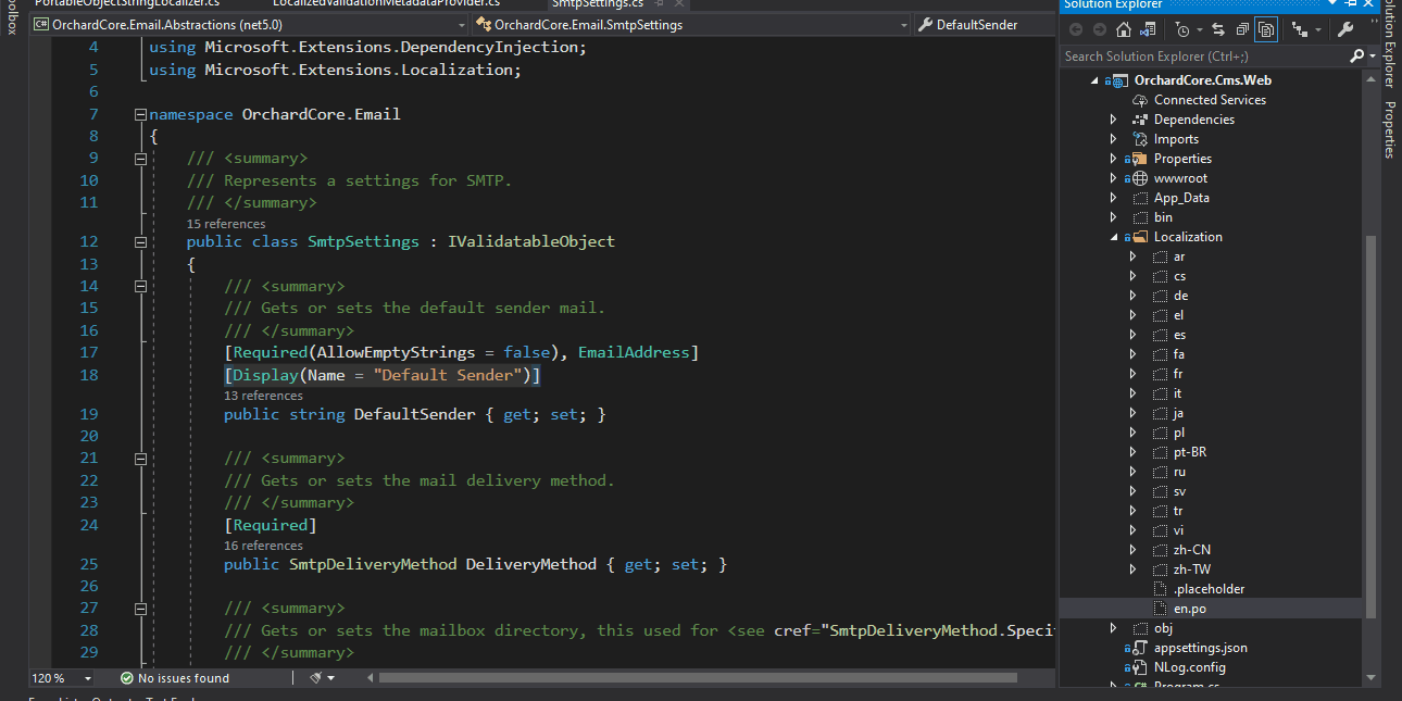 Support data annotations PO localization