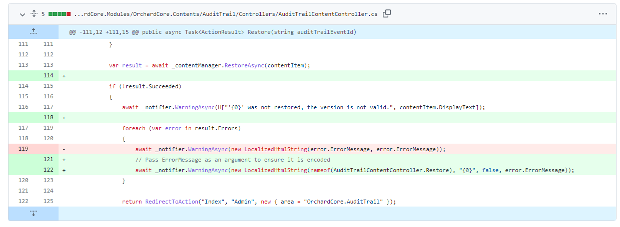 Localize notifier messages