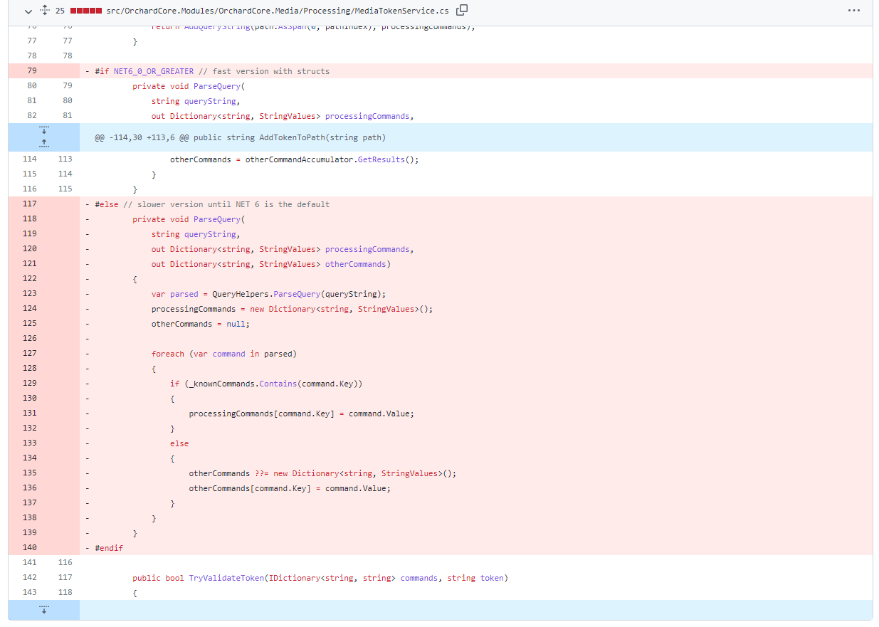 Remove legacy ParseQuery method from MediaTokenService