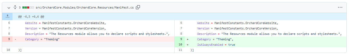 Make Resources module always enabled