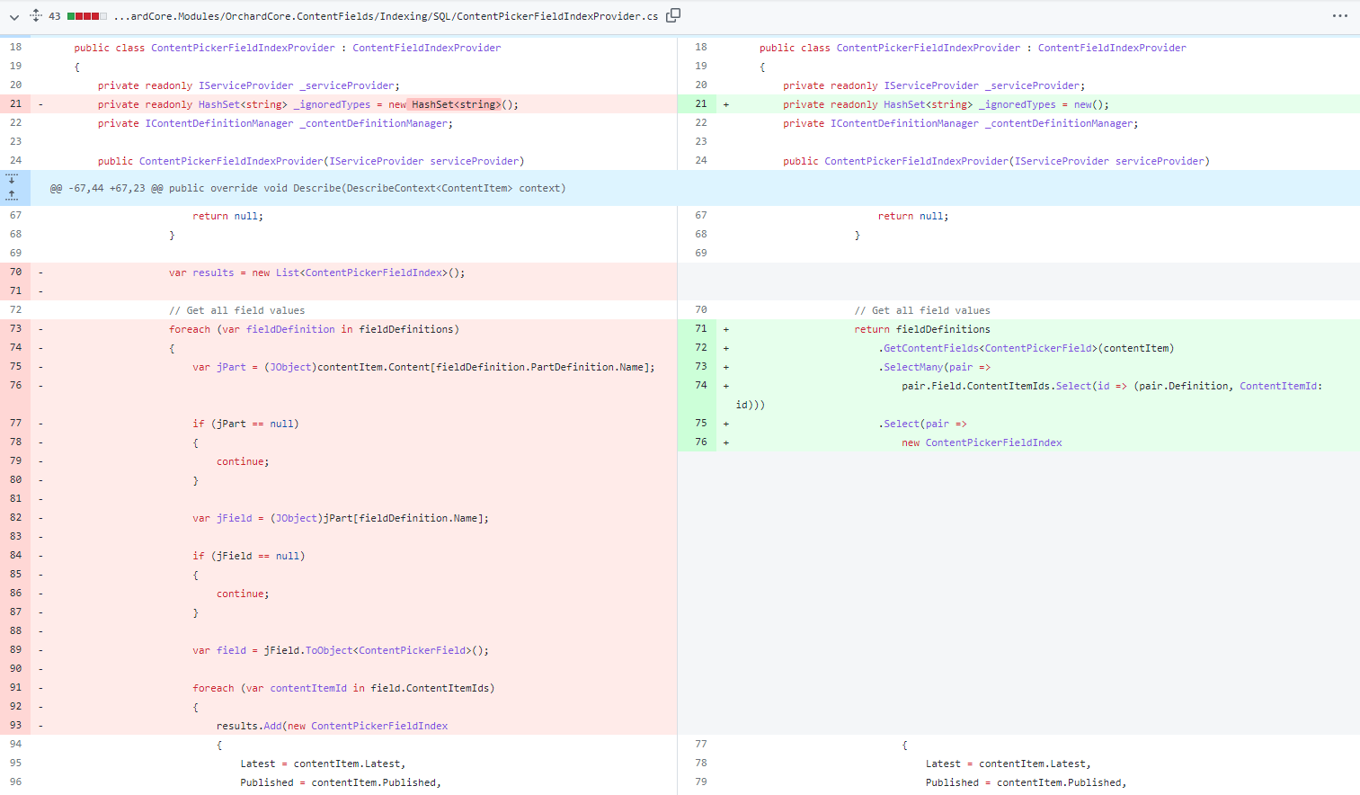 Fixing in the ContentPickerFieldIndexProvider