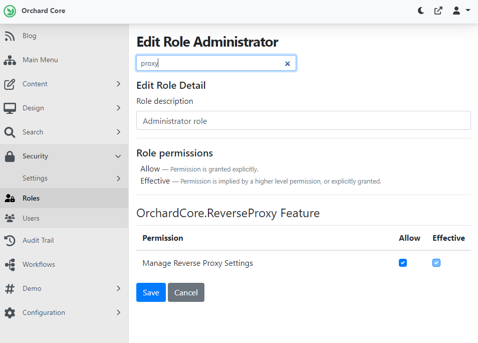 Rename Reverse Proxy Settings permission to Manage Reverse Proxy Settings