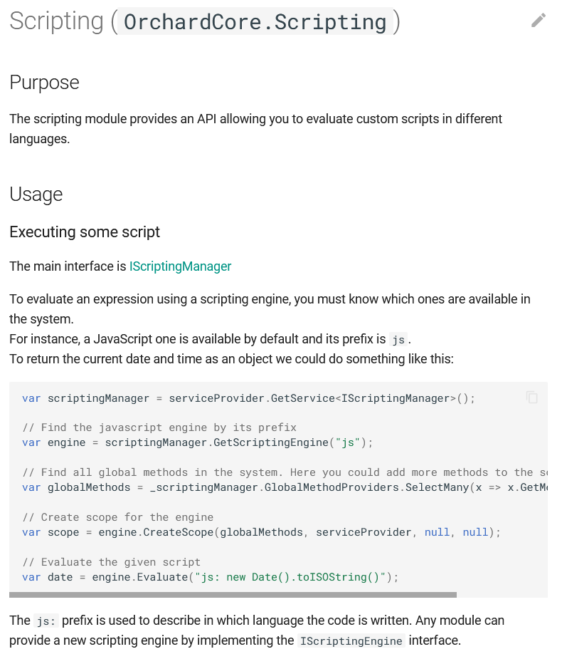 Updated sample in the docs about executing a script