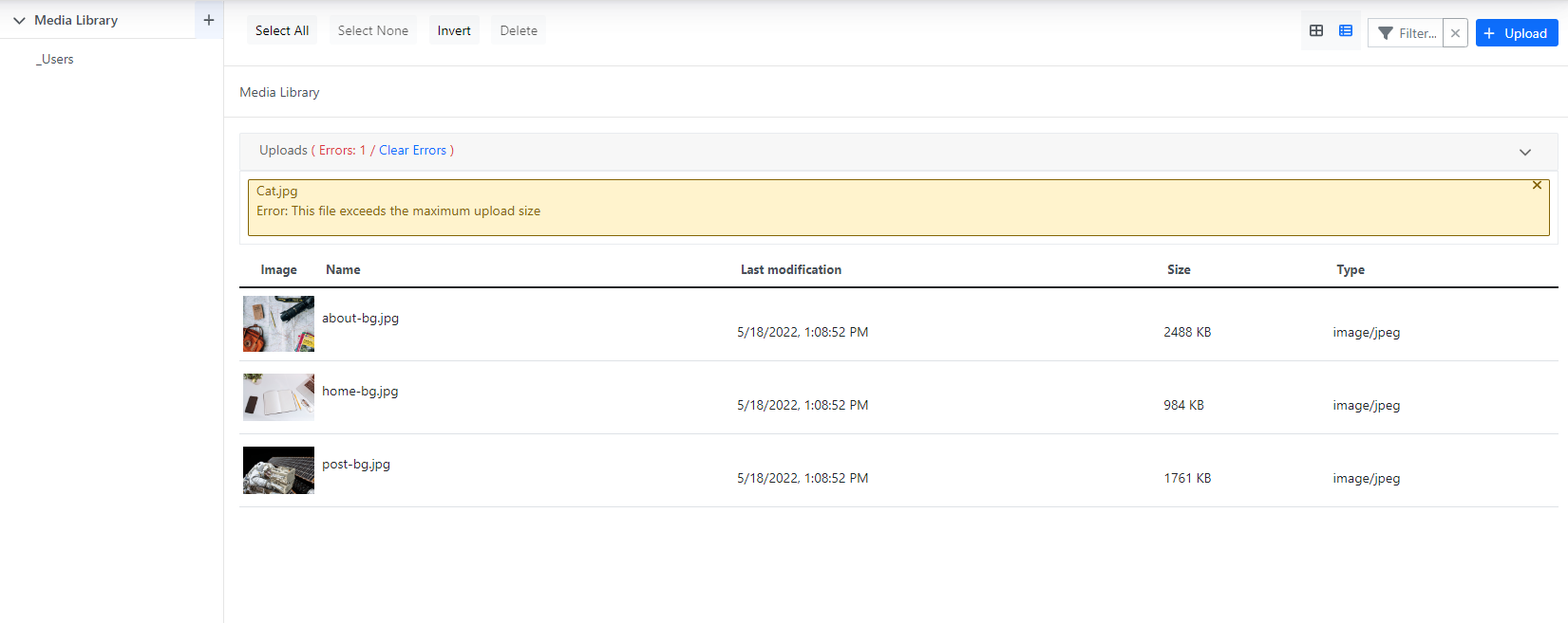 Making media library upload size limit error message more detailed