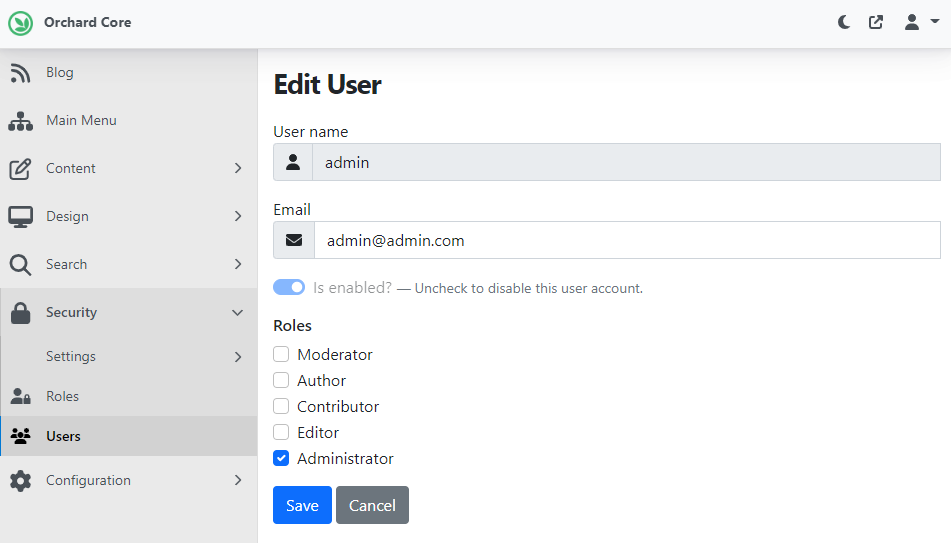 No permission to edit the user name of a user