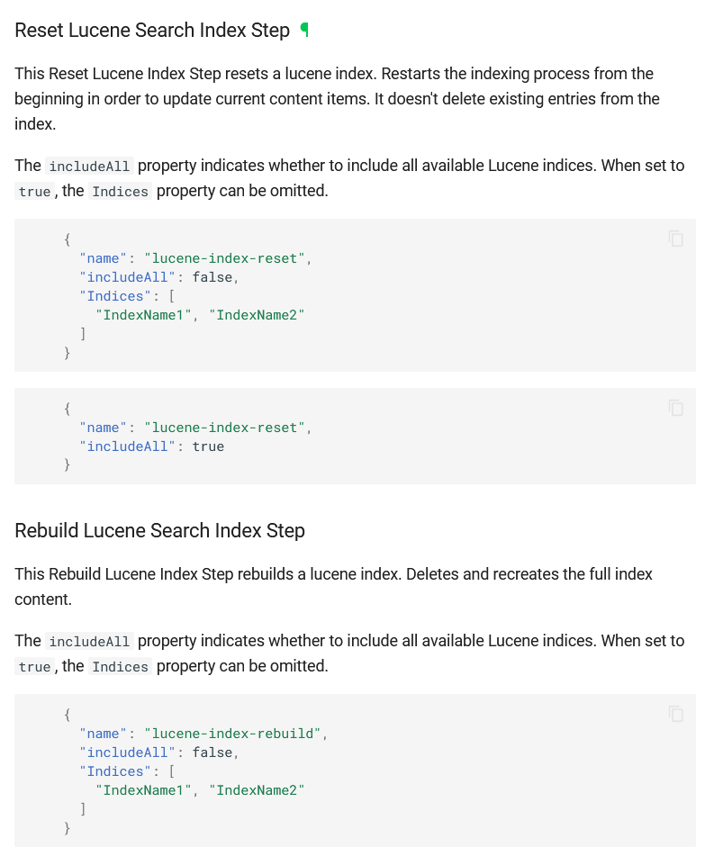 New Lucene recipe steps