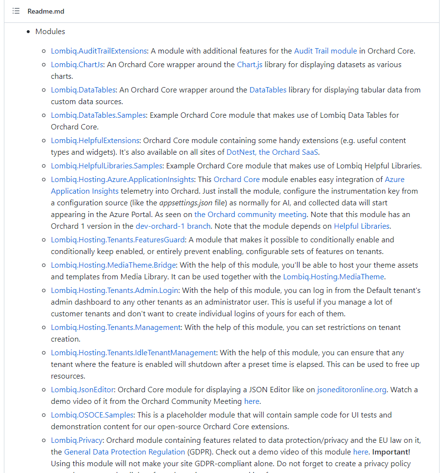OSOCE included modules