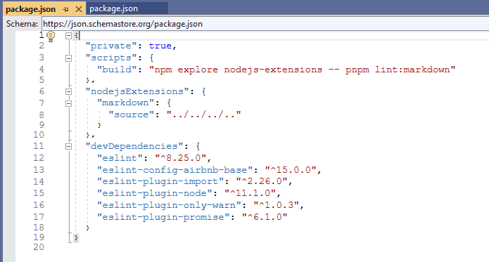 Markdown linting configuration sample