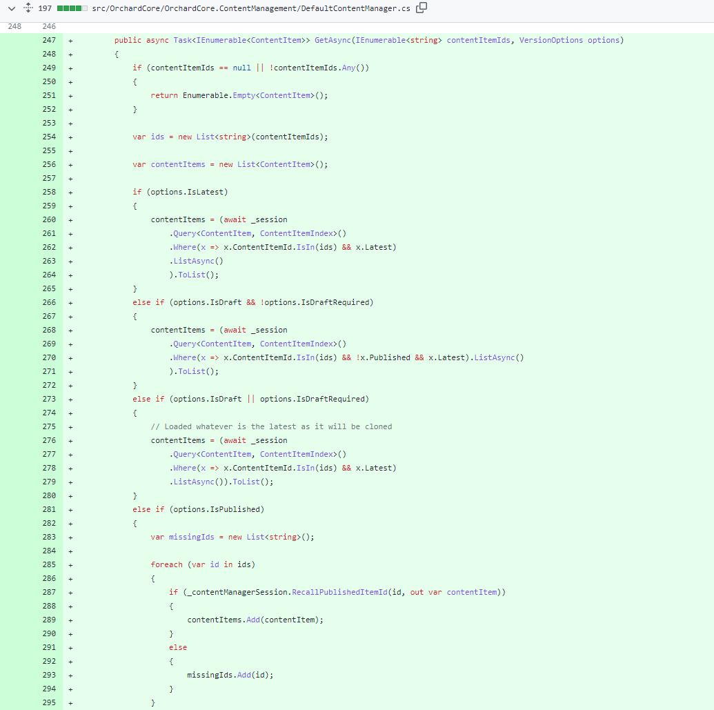 The new GetAsync extension