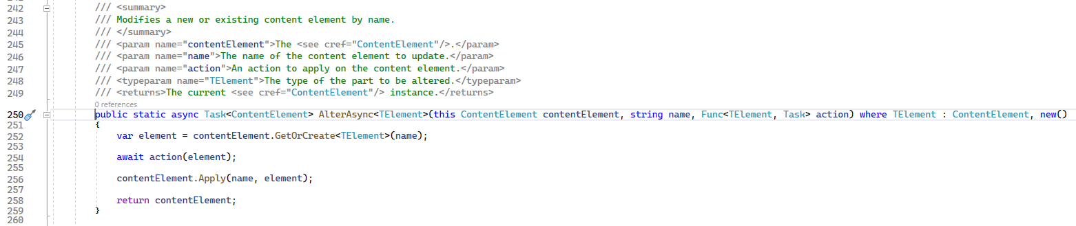 Add AlterAsync extension method