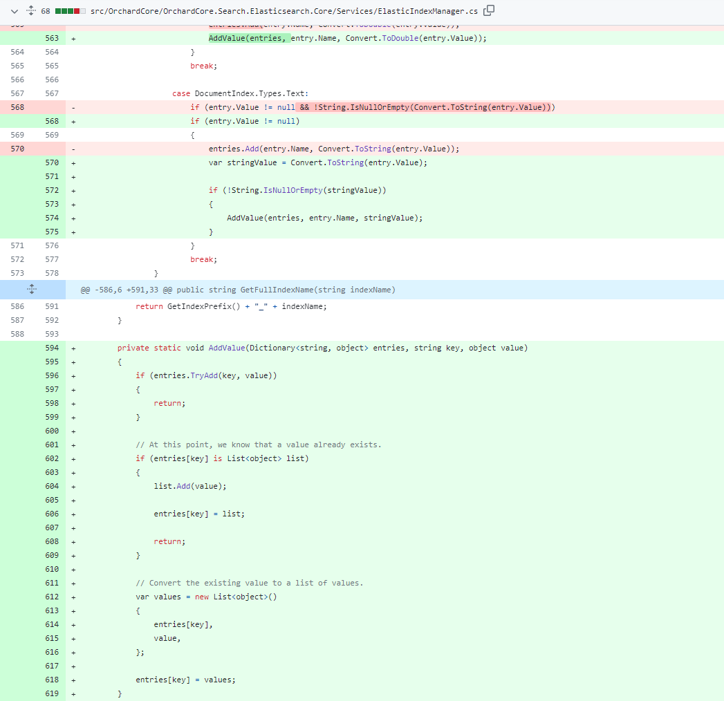 Add support for multiple media files in Elasticsearch