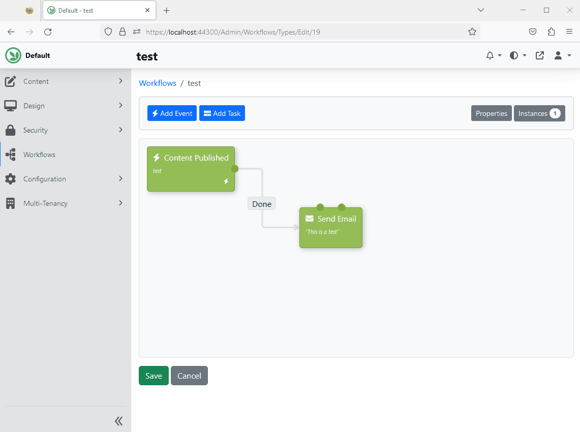 Restart workflow instance