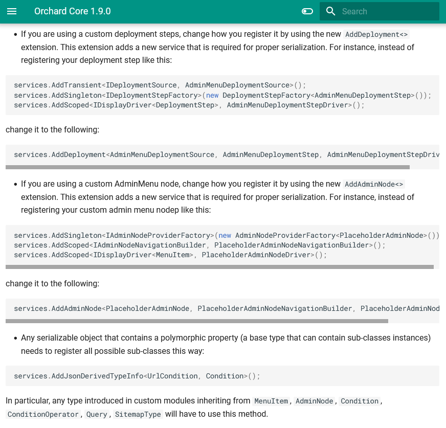 Drop Newtonsoft.Json Support documentation