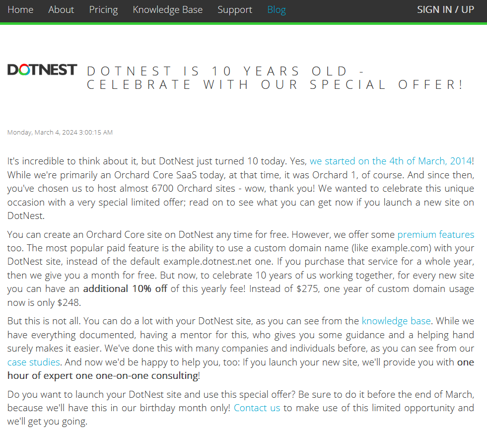 DotNest is 10 years old