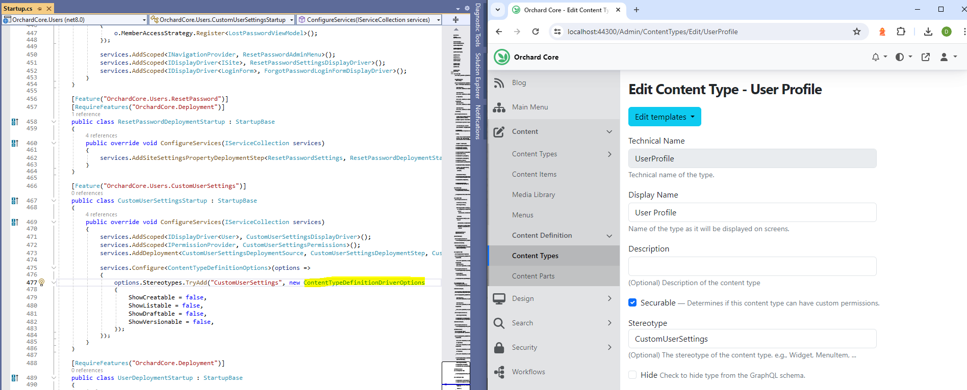 Add a way to hide ContentTypeDefinitionSettings