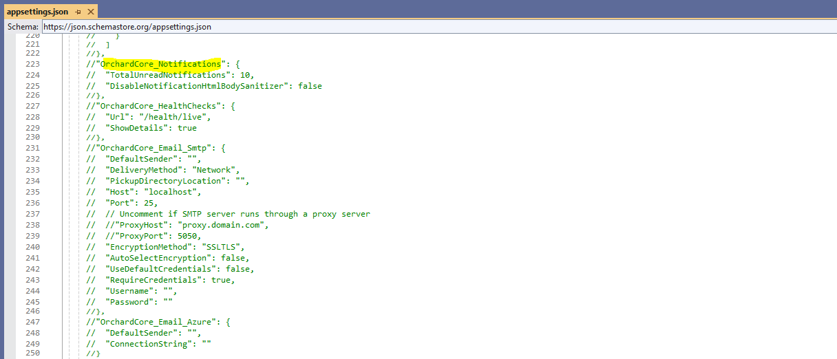 The introduction of the NotificationOptions provides configuration capabilities for the notifications module