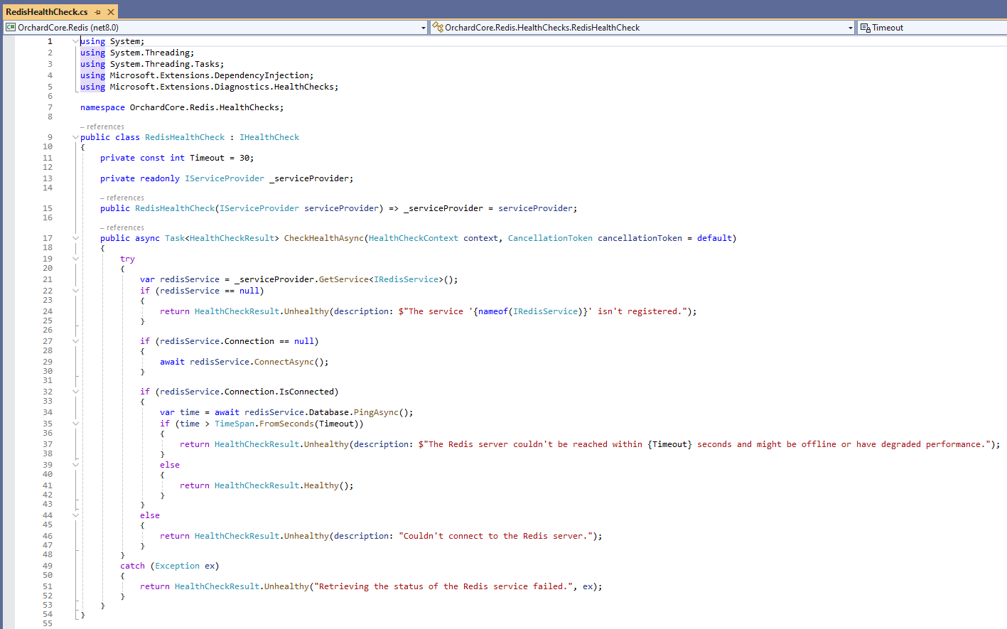 Add Redis Health Check