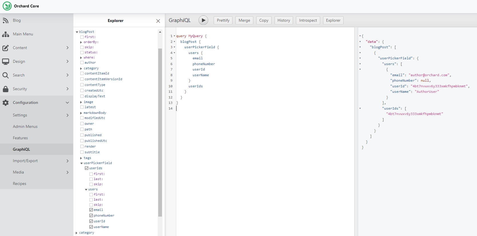 Add GraphQL support to User Picker Field