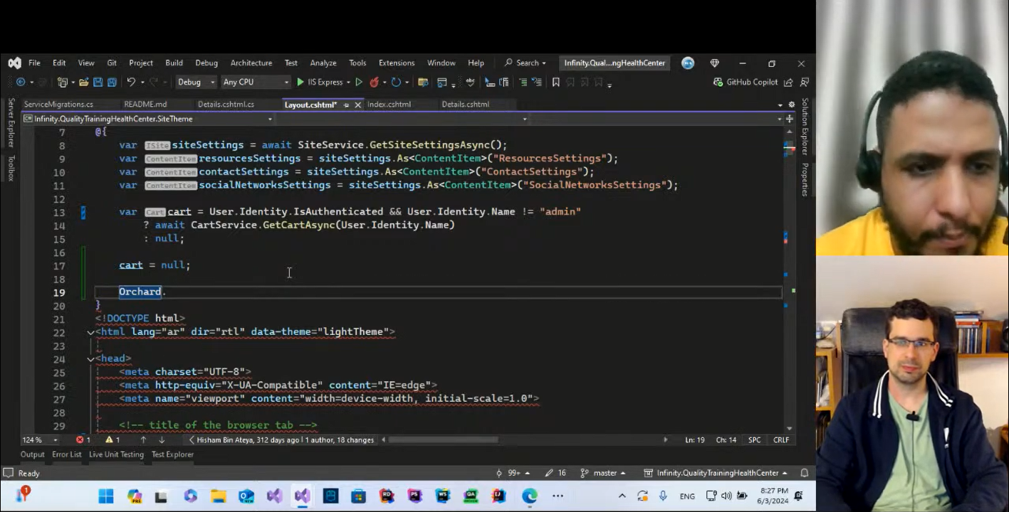 Decoupled Orchard Core CMS with Hisham Bin Ateya - Orchard Core Pair Programming by Lombiq