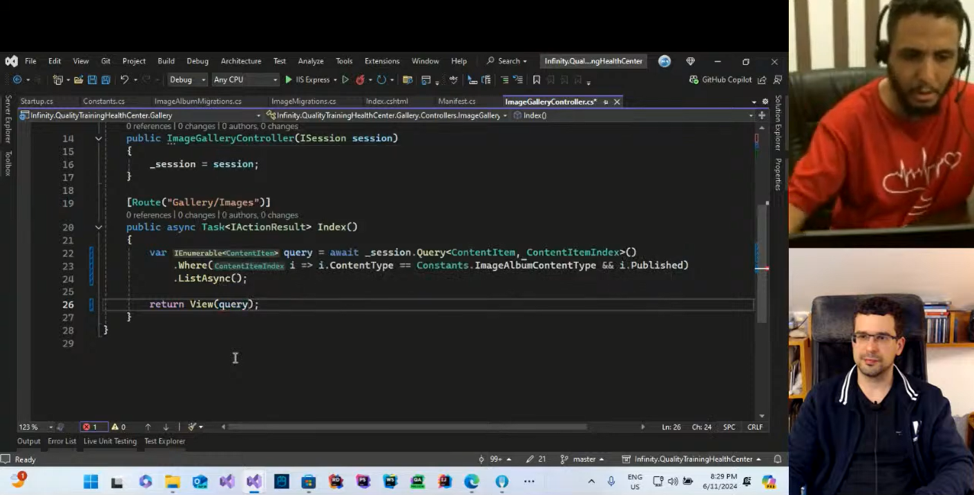 Continued decoupled Orchard Core CMS with Hisham Bin Ateya - Orchard Core Pair Programming by Lombiq