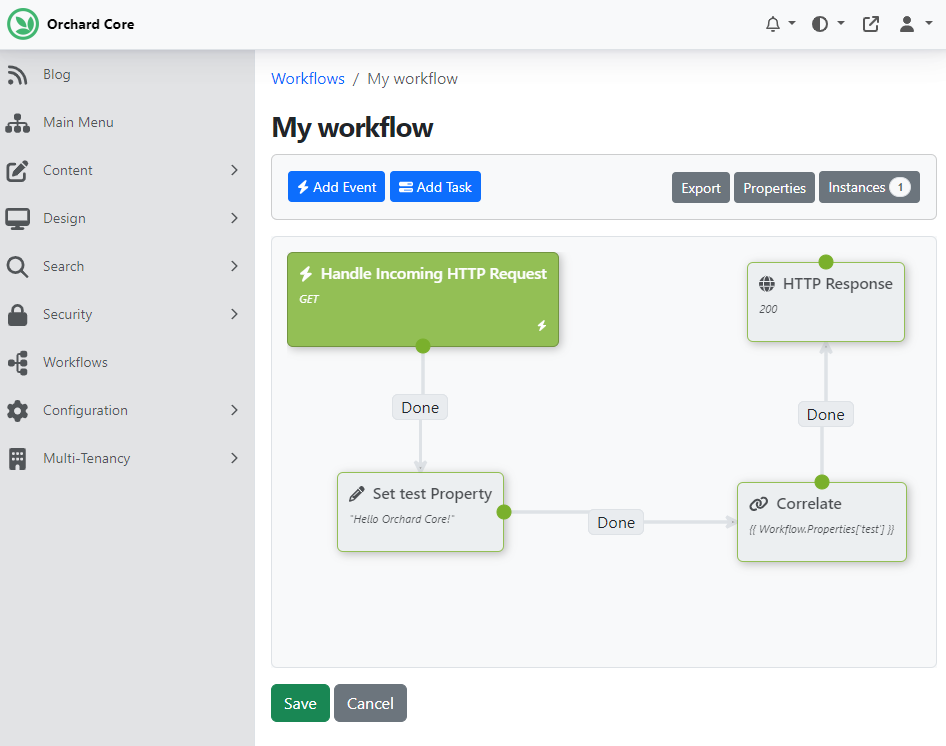 Workflow to test the updated Correlate Task