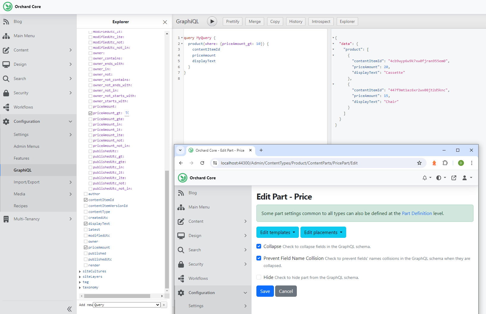 Expose content fields indexing via GraphQL for content field filtering