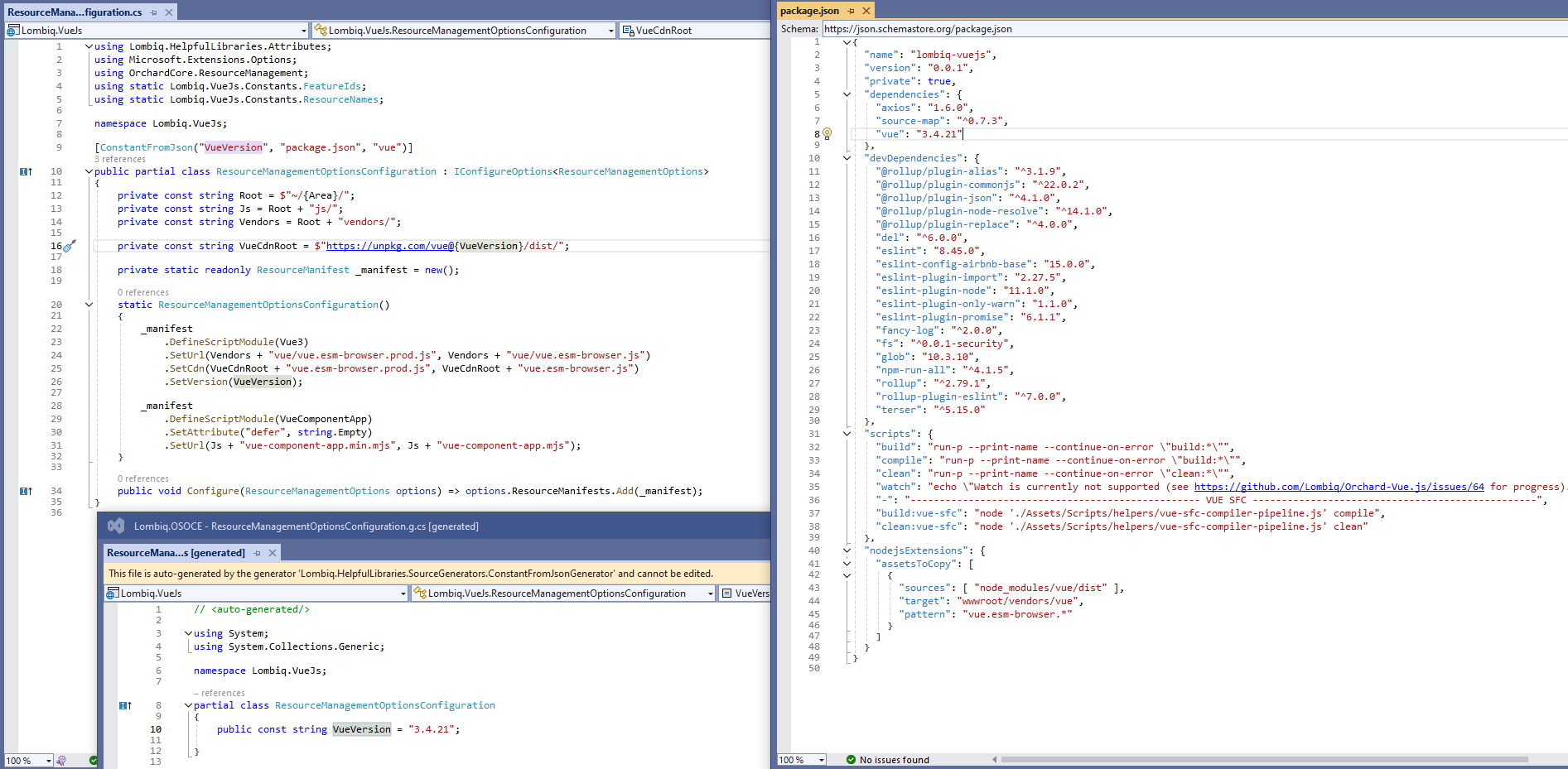 Using the ConstantFromJsonGenerator