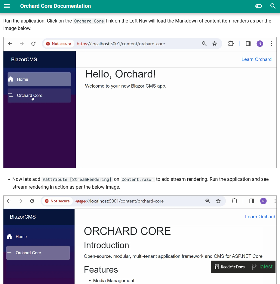 Blazor guide for decoupled CMS