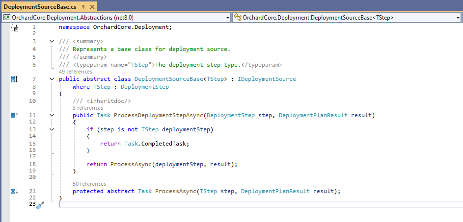 The new DeploymentSourceBase abstract class