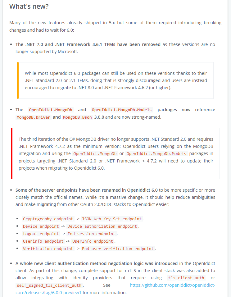 OpenIddict 6